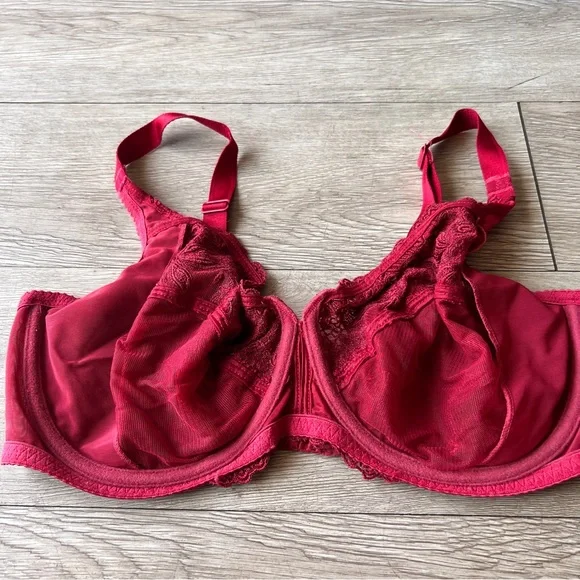 Wacoal 85702 Tulip Semi-Sheer Underwire Bra 36DD - Picture 3 of 5